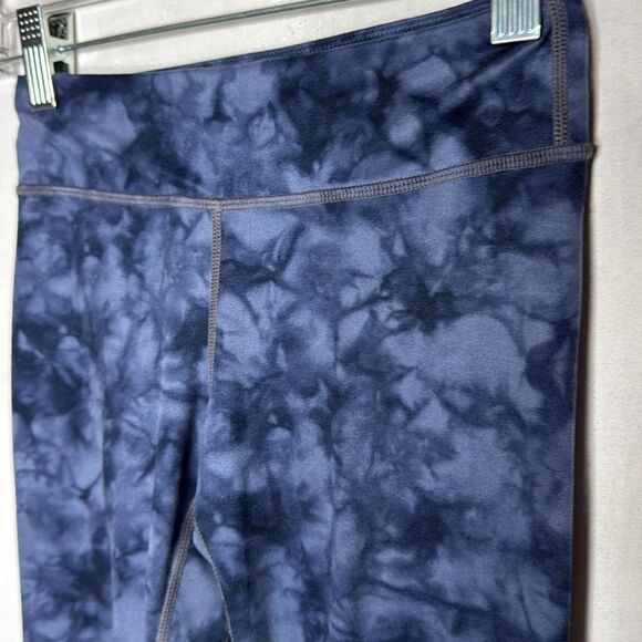 Athleta Girl Navy Blue Tye Dye Leggings. Size M 8/10. - Picture 3 of 8